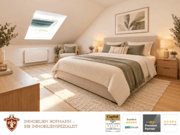 Neu renoviert & modernisiert – stilvolle 2-Zimmer-Dachgeschosswohnung mit Balkon, 84100 Niederaichbach, Dachgeschosswohnung