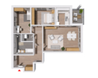 Grundriss - Wunderschöne Eigentumswohnung mit eigenem Balkon | WHG 30 - Haus C