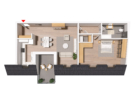 Moderne & neue Dachgeschosswohnung mit Dachterrasse | WHG 39 - Haus B - Grundriss WHG 39