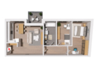 Moderne & neue Mietwohnung mit Loggia | WHG 28 - Haus B - Grundriss WHG 28