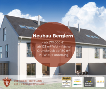 Modernes Neubaureihenendhaus in Berglern – Wohnen im Grünen nahe München – mit KFW Förderung!, 85459 Berglern, Reiheneckhaus