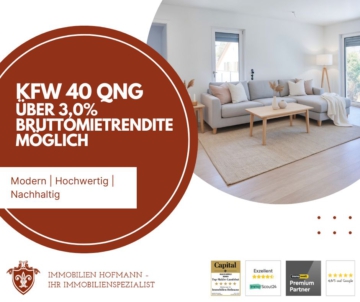 Sichern Sie sich jetzt Ihr Investment mit einem 360° Service – Ihr neues KfW 40 QNG Projekt wartet!, 84036 Landshut, Etagenwohnung
