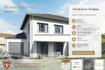 Infotag 14.06. in Berglern – Exklusive Doppelhaushalte im grünen nähe München wartet auf Sie !, 85459 Berglern, Doppelhaushälfte