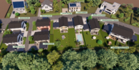 Luftbild Bauprojekt - Haus "Esche" - KfW 40 trifft auf Ihre Ideen: Gestalten Sie Ihr Zuhause mit