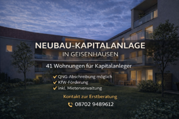 “ 2-Zimmer-Wohnung für Kapitalanleger in der Region Landshut-inkl. Einbauküche „, 84144 Geisenhausen, Erdgeschosswohnung