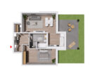 Moderne & neue Erdgeschosswohnung mit Terrasse und Privatgartenanteil | WHG 2 - Haus A - Grundriss WHG 2 - Haus A