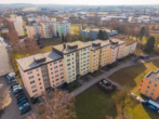 Luftbild - Modern renovierte 2 -Zimmer-Wohnung mit Südbalkon, moderner Einbauküche und Tiefgarage !!!