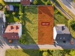 Luftbild - Großzügiges Baugrundstück zum Errichten Ihrer Doppelhaushälfte - Erschlossen und ohne Bauzwang !!