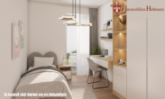 Schlafzimmer - Visualisierung - ** Barrierefreie 2-Zimmer-Wohnung - MODERN | KfW40 mit QNG **