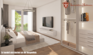 Schlafzimmer - Visualisierung - ** Barrierefreie 2-Zimmer-Wohnung - MODERN | KfW40 mit QNG **