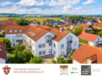 Attraktive 2-Zimmer-Dachgeschosswohnung mit Balkon – ein Zuhause zum Wohlfühlen, 84100 Niederaichbach, Wohnung