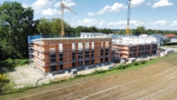 Baustelle Außenansicht - !!! Moderne 3-Zimmer Wohnung - KfW-40 QNG-Standard !!!