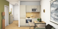 Küche - Moderne 2-Zimmer-Neubauwohnung mit Balkon – zentral und altstadtnah