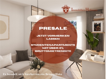 !! PRESALE – Jetzt vormerken lassen! Studentenapartments mit über 4% Bruttomietrendite !!, 80939 München, Etagenwohnung
