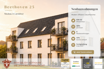Modern wohnen in Bestlage Landshuts | Exklusive 4-Zimmer-Wohnung im Beethoven25, 84034 Landshut, Etagenwohnung