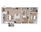 Grundriss WHG 29 - Moderne & neue Mietwohnung mit Loggia | WHG 29 - Haus B
