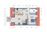 Grundriss - Helle 2-Zimmer-Wohnung mit West-Balkon und Tiefgaragenstellplatz