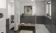 Badezimmer - Kapitalanlage mit hohen Steuervorteilen & voll möbliert im Stadtzentrum