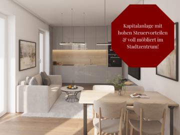 Kapitalanlage mit hohen Steuervorteilen & voll möbliert im Stadtzentrum, 84307 Eggenfelden, Etagenwohnung
