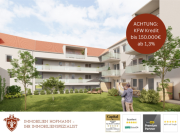 Region Landshut: 2-Zimmer-Investment – KfW-40 | QNG | Chance auf Förderkredit bis 150.000 €, 84144 Geisenhausen, Erdgeschosswohnung