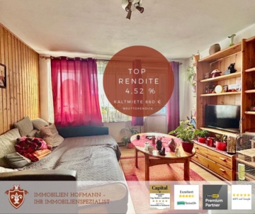 *** TOP RENDITE 4,52% – smarte 2-Zimmer Wohnung – PROVISIONSFREI ***, 84453 Mühldorf am Inn, Wohnung