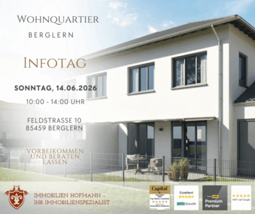 Infotag 14.06. in Berglern – sichern Sie sich Ihren Traum vom Eigenheim in der nähe von München!, 85459 Berglern, Reihenmittelhaus