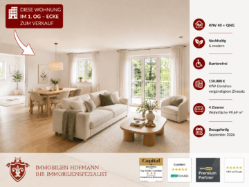 *** Erstbezug | 4-Zimmer Wohnung | barrierefrei | modern ***, 94437 Mamming, Wohnung