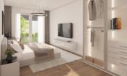 Moderne & neue Mietwohnung mit Balkon | WHG 24 - Haus A - Schlafzimmer