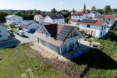 Außenansicht Luftaufnahme - Modernes Naturhaus bei Landshut - neuwertig, energieeffizient & hochwertig ausgestattet !!!