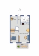 Grundriss - 3-Zimmer-Neubauwohnung zum Erstbezug mit Garage, Balkon und Aufzug