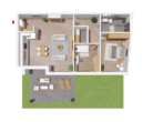 Moderne & neue Erdgeschosswohnung mit Terrasse und Privatgartenanteil | WHG 7 - Haus B - Grundriss WHG 7