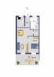 Grundriss - TOP moderne 2-Zimmer EG Wohnung mir ca. 94 m² Privatgarten!! - Küche inklusive