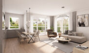 Moderne & hochwertige Eigentumswohnung mit Loggia | WHG 43 - Haus C - Wohn-Ess-Kochbereich