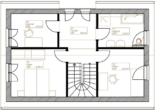 Grundrissskizze DG - KfW 40 - Neubau - Einfamilienhaus