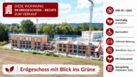 Übersicht - ** Modernde 3-Zimmer Wohnung mit GARTEN - KfW40+QNG ***