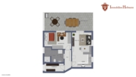 Grundriss - 2-Zimmer-Einliegerwohnung mit großer Terrasse und schönem Gartenanteil!