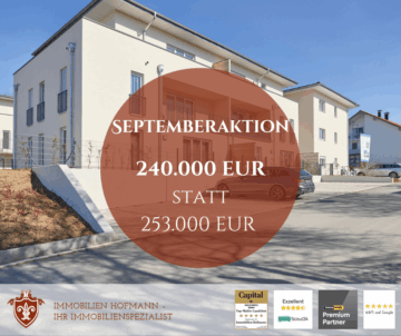 SEPTEMBERAKTION I 240.000 EUR statt 253.000 EUR für eine wunderschöne vermietete 2 Zimmerwohnung!, 84140 Gangkofen, Erdgeschosswohnung