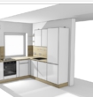 Visualisierung Küche - ERSTBEZUG: 2-Zimmer-Neubauwohnung mit Einbauküche