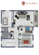 Grundriss - *** Frisch renovierte 3-Zimmer Wohnung in zentraler Lage ***