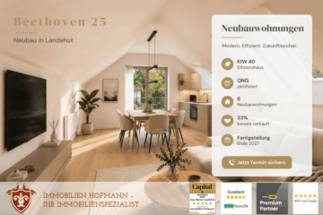 Ihre Kapitalanlage in Bestlage Landshuts – KfW 40 QNG Investment im Beethoven25, 84034 Landshut, Dachgeschosswohnung