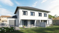 Ansicht 3 - Moderne Neubau-Doppelhaushälfte in Berglern – Wohnen im Grünen nähe München !!