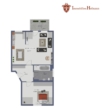 Grundriss - ein neues Zuhause wartet: modernisierte 2-Zimmer-Wohnung mit Balkon, Garage und Stellplatz