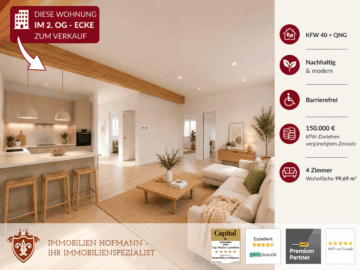 ! Barrierefreie Traumwohnung mit Blick ins Grüne – KfW-40 + QNG – Einziehen September 2026 !!, 94437 Mamming, Wohnung