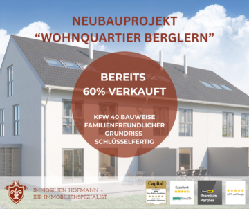 Modernes Neubaureihenendhaus in Berglern – Wohnen im Grünen nahe München – mit KFW Förderung!, 85459 Berglern, Reiheneckhaus