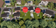 Luftbild Bauprojekt - Haus "Kastanie"- Natürlich bauen, individuell planen mit einem Förderkredit bis zu 100.000 Euro !!!