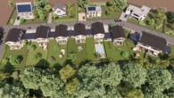 Visualisierung ganzes Projekt - Letztes Einfamilienhaus - Neubau im KfW-40- Standard