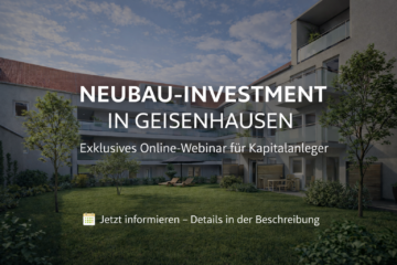 2-Zimmer Kapitalanlage (QNG/KfW-40) – hohes Steuer-Spar-Potenzial nahe Landshut!, 84144 Geisenhausen, Erdgeschosswohnung