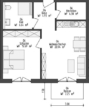 Grundriss - PRESALE - KfW 40 QNG Neubau 2-Zimmer Wohnung