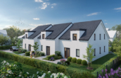 Perspektive Nordwest - 130m² Nutzfläche /KfW-40 QNG Neubau- Reihenendhaus / Interessant auch für Kapitalanleger