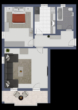 Grundriss - ***Smarte 2-Zimmer Wohnung in ruhiger Siedlungslage Dingolfing ***